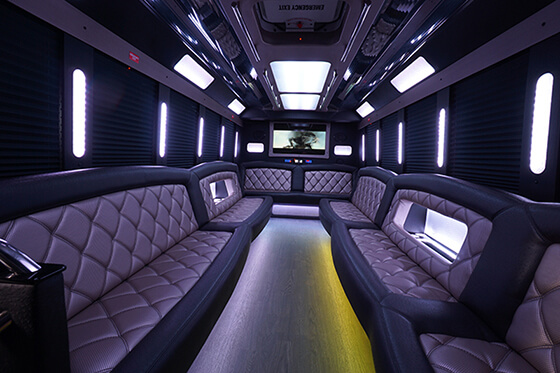 luxurious party bus
