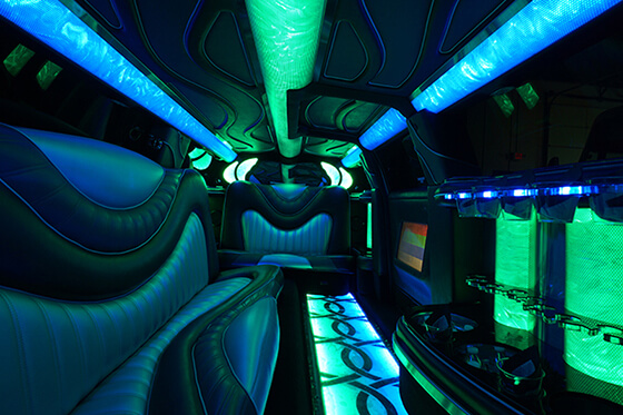 Hummer limo interior