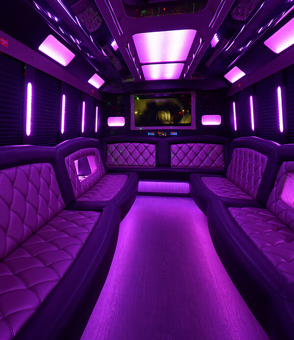 Party bus interior