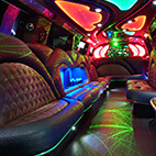 Wedding limousine interior